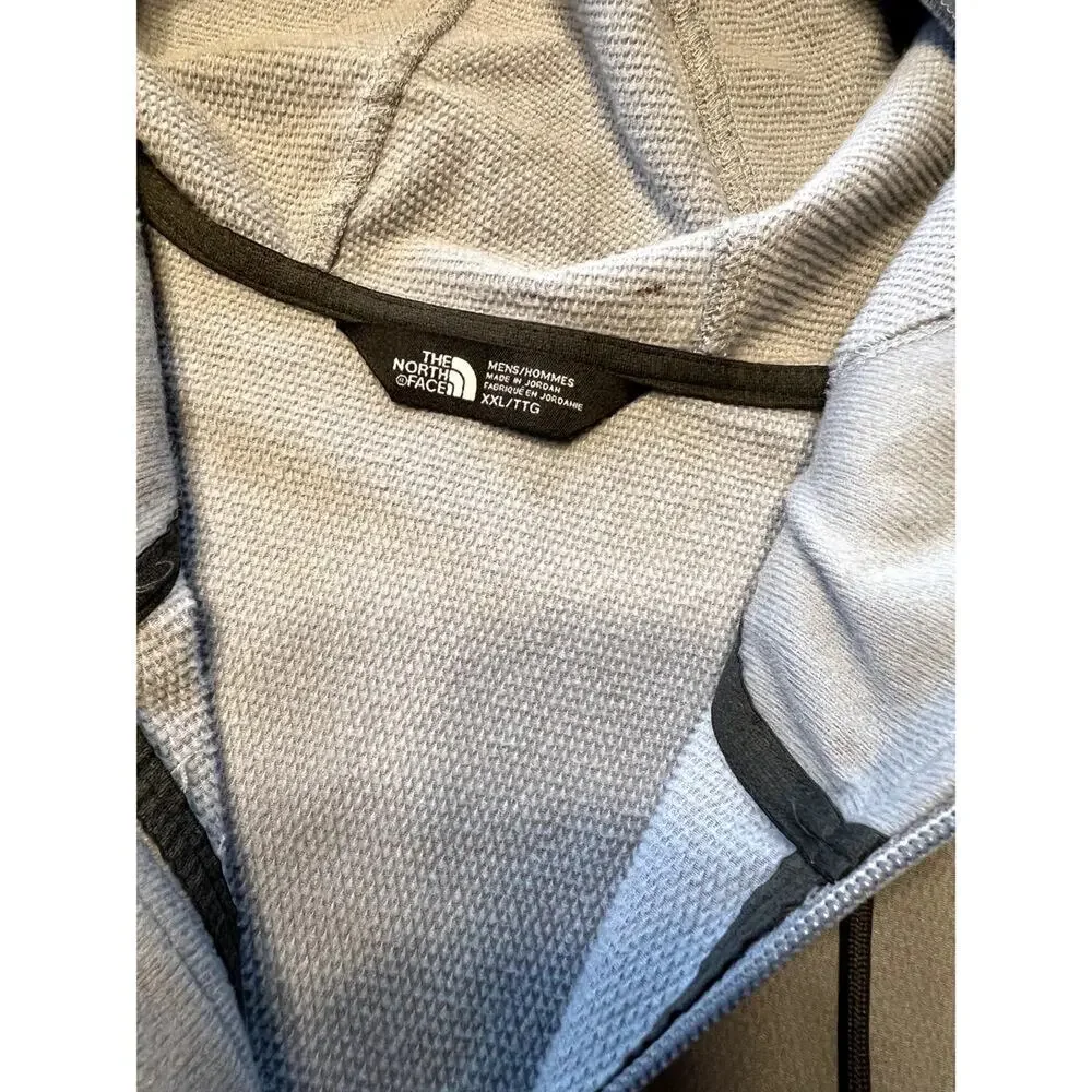 The North Face Gray Tekno Ridge 1/4 zip Hoodie, Men's size XXL